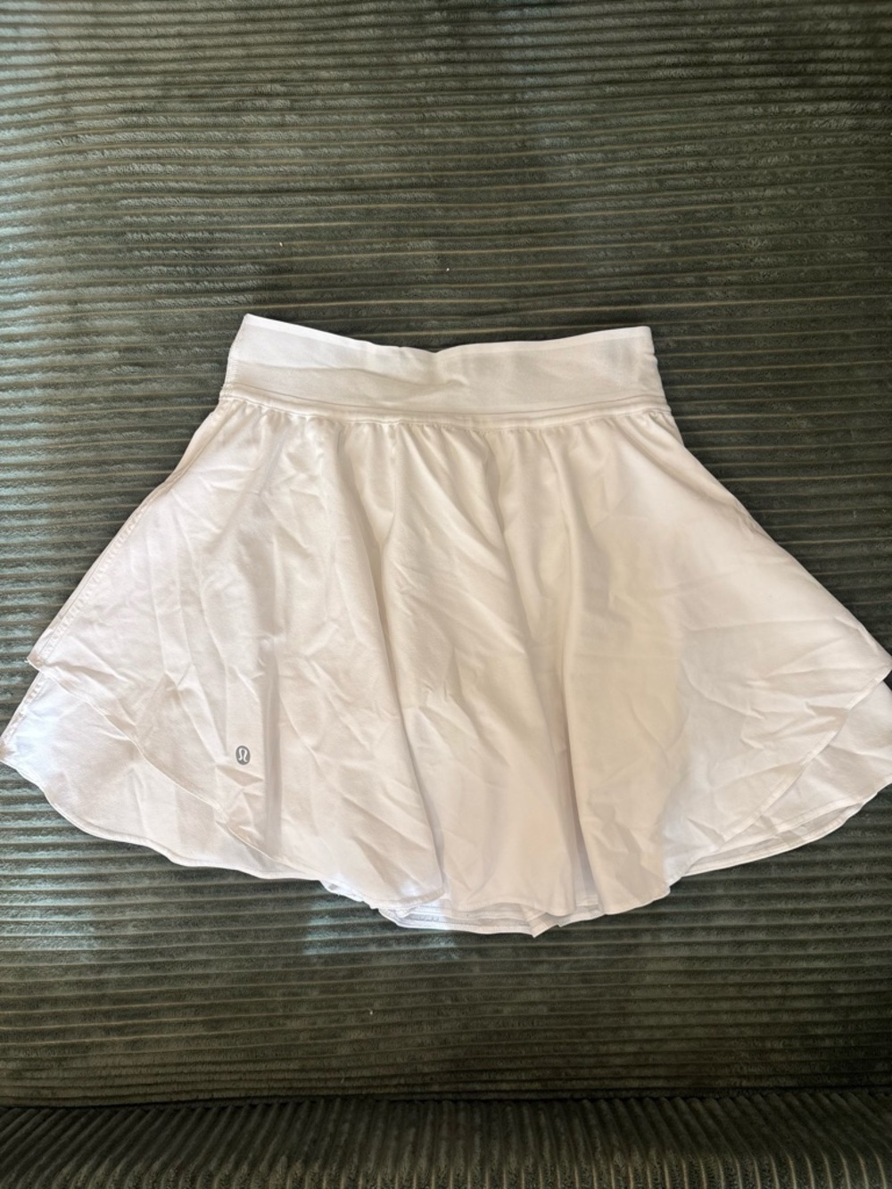lululemon athletica White tennis Skirt with Built-In Liner